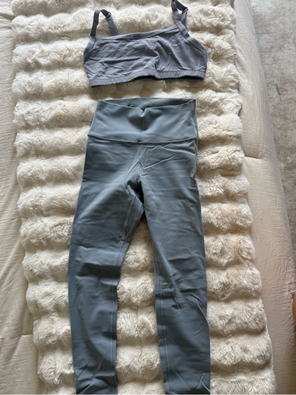 Women’s TNA' High-Waist Performance Leggings & Tumblr bra in Slate Blue